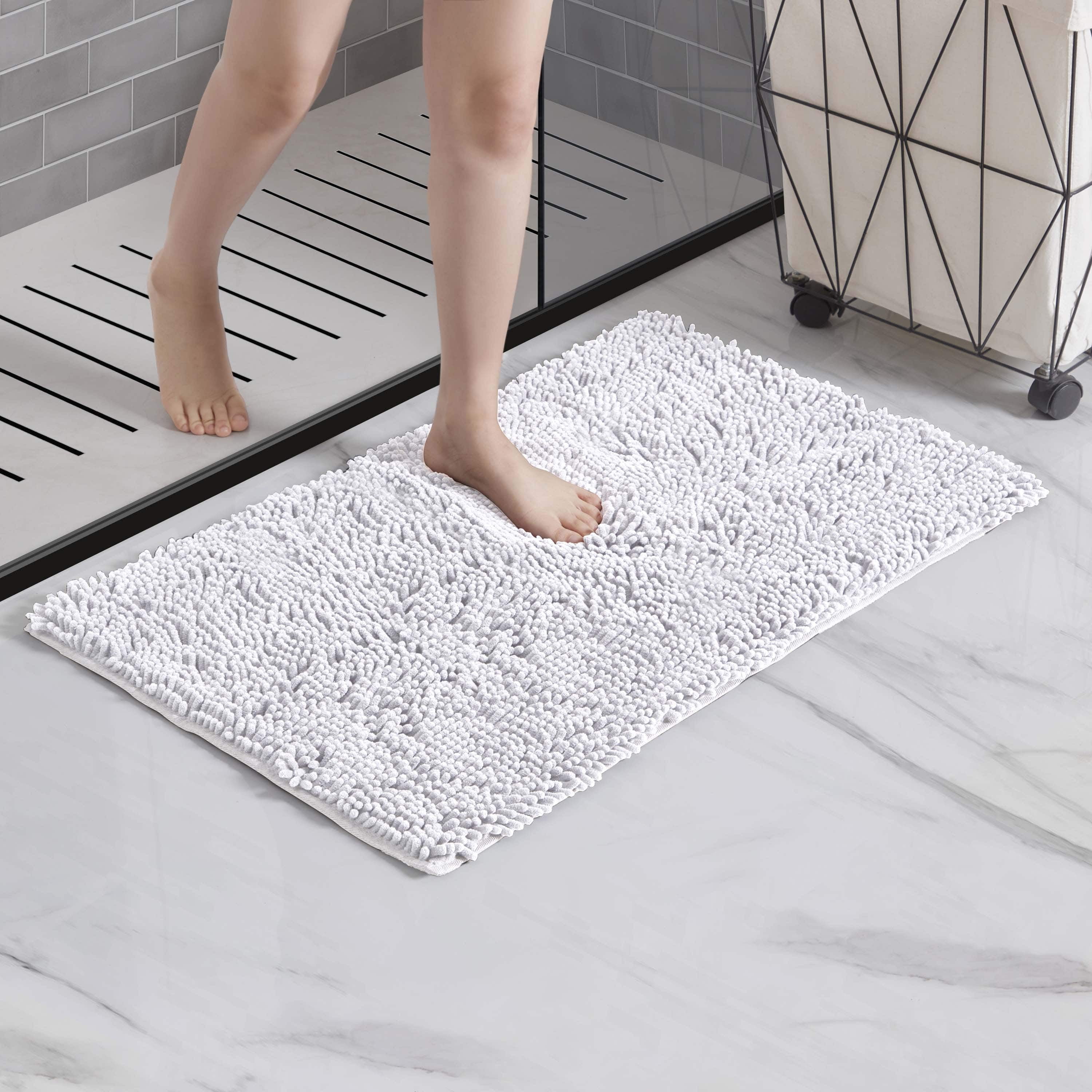 LammaLoe Bath Rug, Chenille Bathroom Rug, Absorbant Bath Mat For Bathroom Decor, Shower Mat 20x32