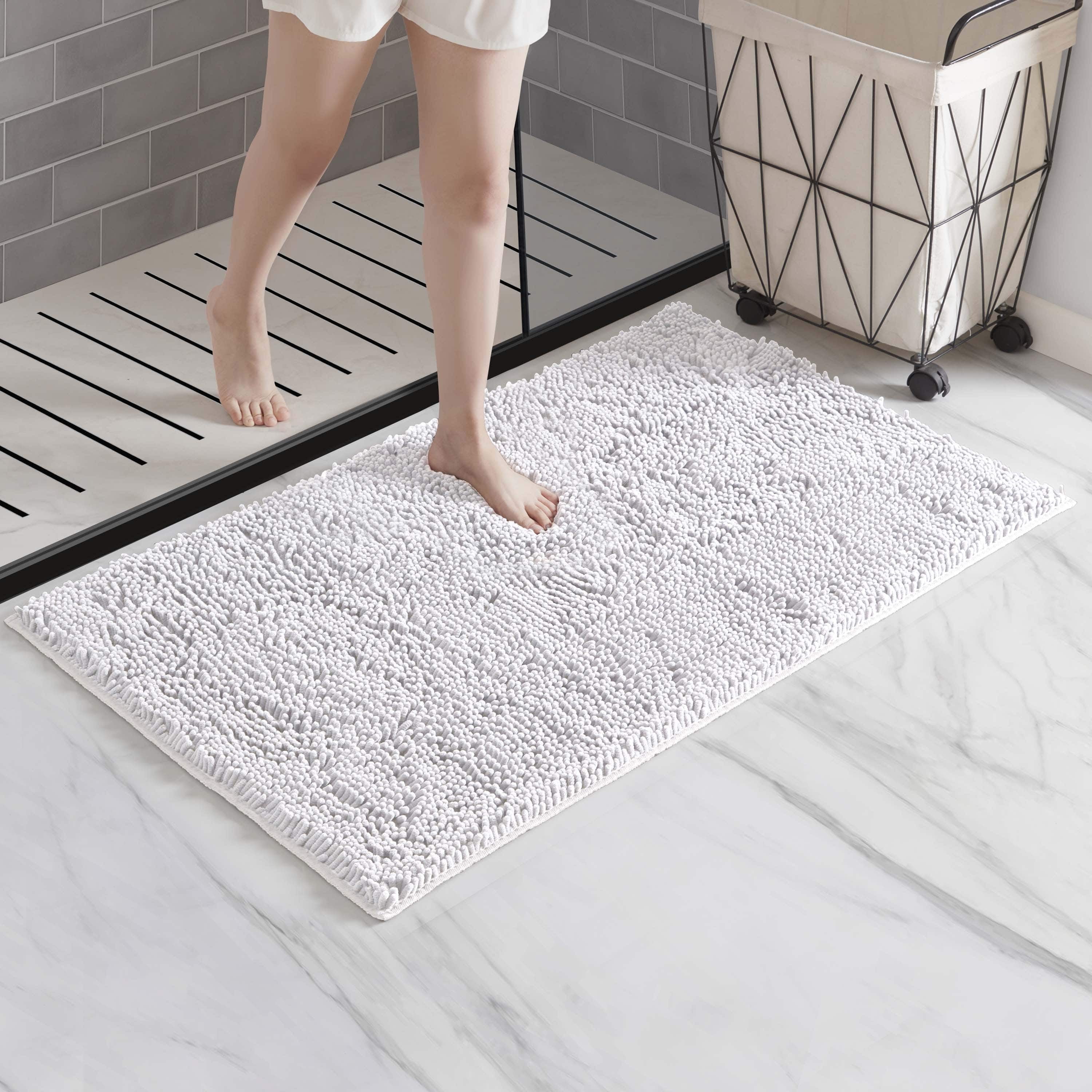 LammaLoe Bath Rug, Chenille Bathroom Rug, Absorbant Bath Mat For Bathroom Decor, Shower Mat 26x44