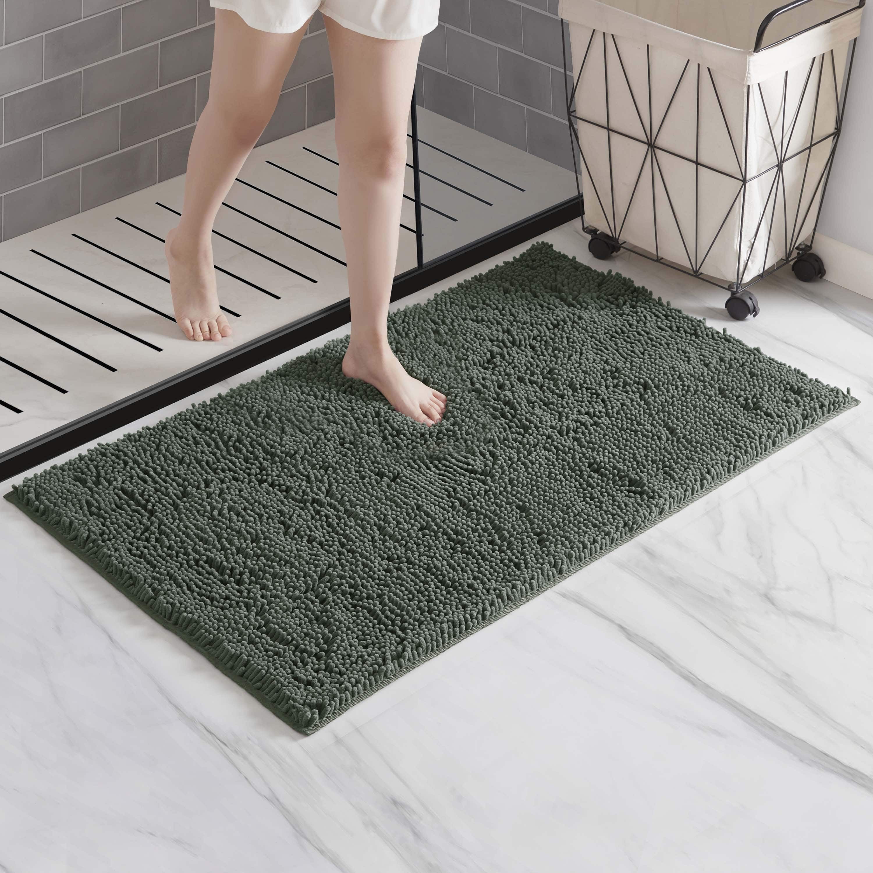 LammaLoe Bath Rug, Chenille Bathroom Rug, Absorbant Bath Mat For Bathroom Decor, Shower Mat 26x44