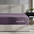 thumbnail image 1 of LammaLoe Extra Deep Pocket Full Size Fitted Sheet Only, Fits 18" to 24" Mattress, Soft Microfiber Fitted Bed Sheet, Purple Eggplant, 1 of 7
