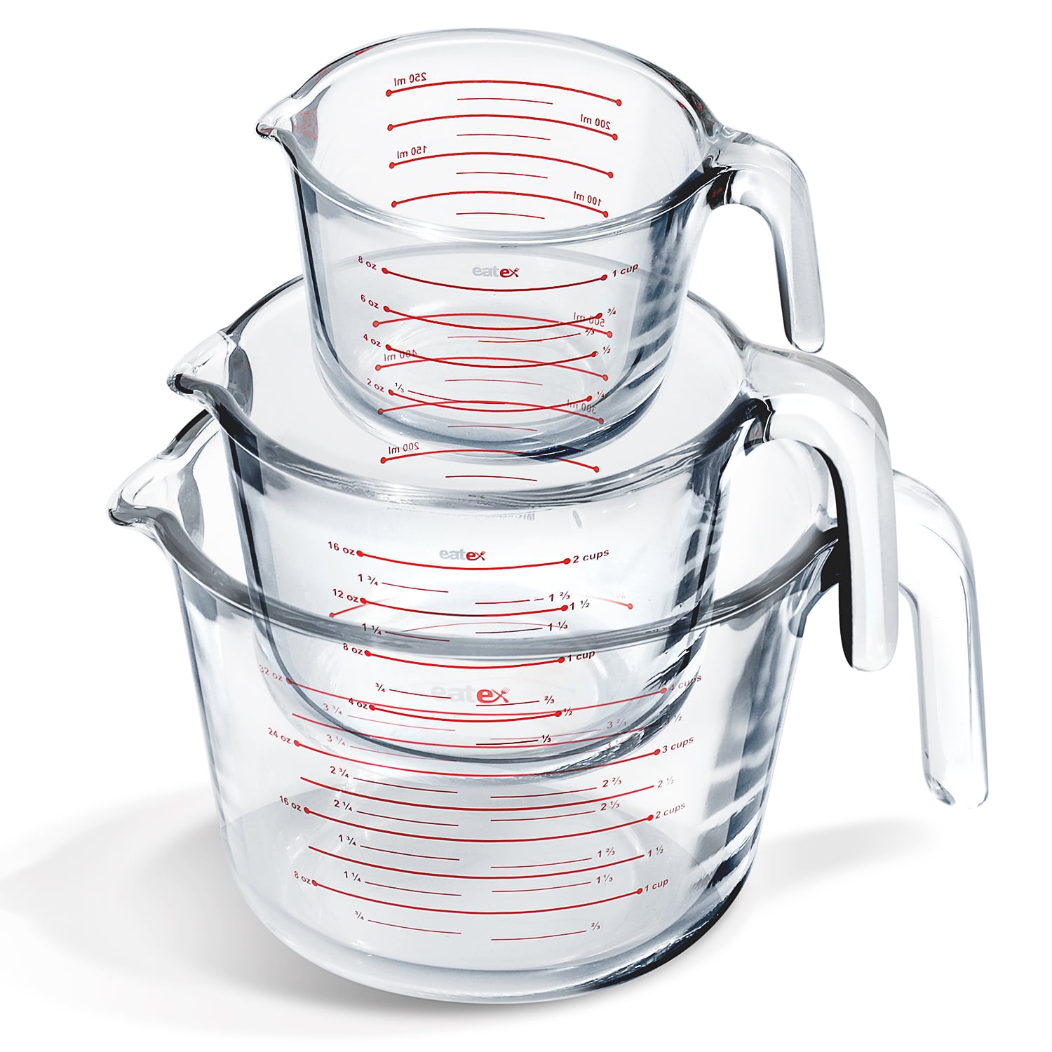 LammaLoe Glass Measuring Cup Set