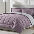 thumbnail image 1 of LammaLoe California King Comforter Set, With Sheets, Bed In A Bag 7 Piece, Bedding Set, Dusty Purple, 1 of 7