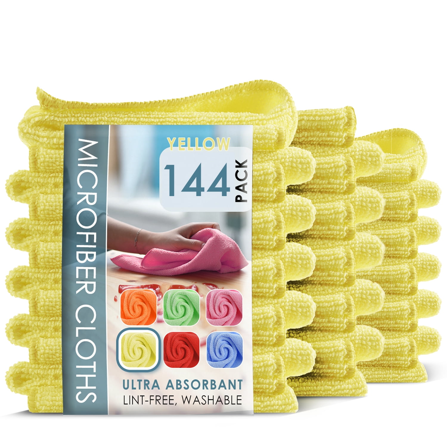 LammaLoe Microfiber Cleaning Cloths, Super Absorbent Cleaning Rags ...
