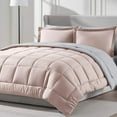 thumbnail image 1 of LammaLoe Queen Comforter Set, With Sheets, Bed In A Bag 7 Piece, Bedding Set, Peach Beige, 1 of 7
