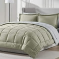 thumbnail image 1 of LammaLoe Queen Comforter Set, With Sheets, Bed In A Bag 7 Piece, Bedding Set, Light Sage, 1 of 7