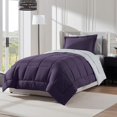 thumbnail image 1 of LammaLoe Twin Comforter Set, With Sheets, Bed In A Bag 5 Piece, Bedding Set, Purple, 1 of 7