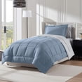 thumbnail image 1 of LammaLoe Twin XL Comforter Set, With Sheets, Reversible Bed In A Bag 5 Piece, Bedding Set, Stone Blue, 1 of 7