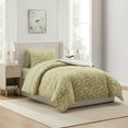 thumbnail image 1 of LammaLoe Twin Comforter Sets, 5 Piece Botanical Bed in a Bag, Reversible Bedding Comforter Set with Sheets, Modern Bed Set, Olive Grove/White, 1 of 6
