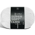 thumbnail image 1 of Lammaloe Acrylic Yarn For Crocheting And Knitting, (370 Yards) Worsted Medium #4 Crochet Yarn For Beginners, White, 1 of 1