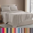 thumbnail image 1 of Lammaloe California King Sheets Set, Hotel Style Deep Pocket 4 Piece Bed Sheets, Luxury Soft Microfiber Sheet Sets, Linen, 1 of 8