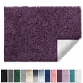 thumbnail image 1 of Lammaloe Chenille Bathroom Rugs Non Slip Bath Mat, 20"× 32" Ultra Absorbent, Soft & Machine Washable Bath Mats for Bathroom, Purple, 1 of 1