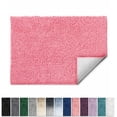 thumbnail image 1 of Lammaloe Chenille Bathroom Rugs Non Slip Bath Mat, 20x32 Ultra Absorbent, Soft & Machine Washable Bath Mats for Bathroom, Pink, 1 of 1