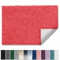 thumbnail image 1 of Lammaloe Chenille Bathroom Rugs Non Slip Bath Mat, 26x44 Ultra Absorbent, Soft & Machine Washable Bath Mats for Bathroom, Rose, 1 of 1
