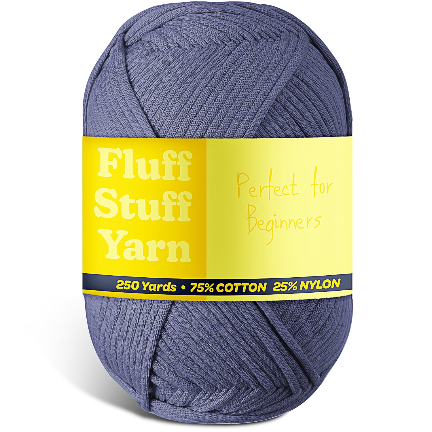 Lammaloe Cotton Yarn For Crocheting And Knitting, (250 Yards) Worsted Medium #4 Crochet Yarn For Beginners, Denim