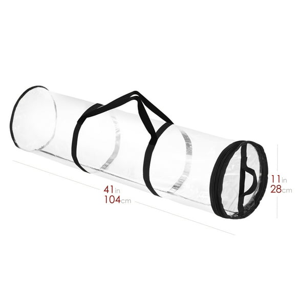 Lammaloe Holiday Christmas Wrapping Paper Storage Bag Fits 14-20 Rolls Upto 40 inches Long, Black