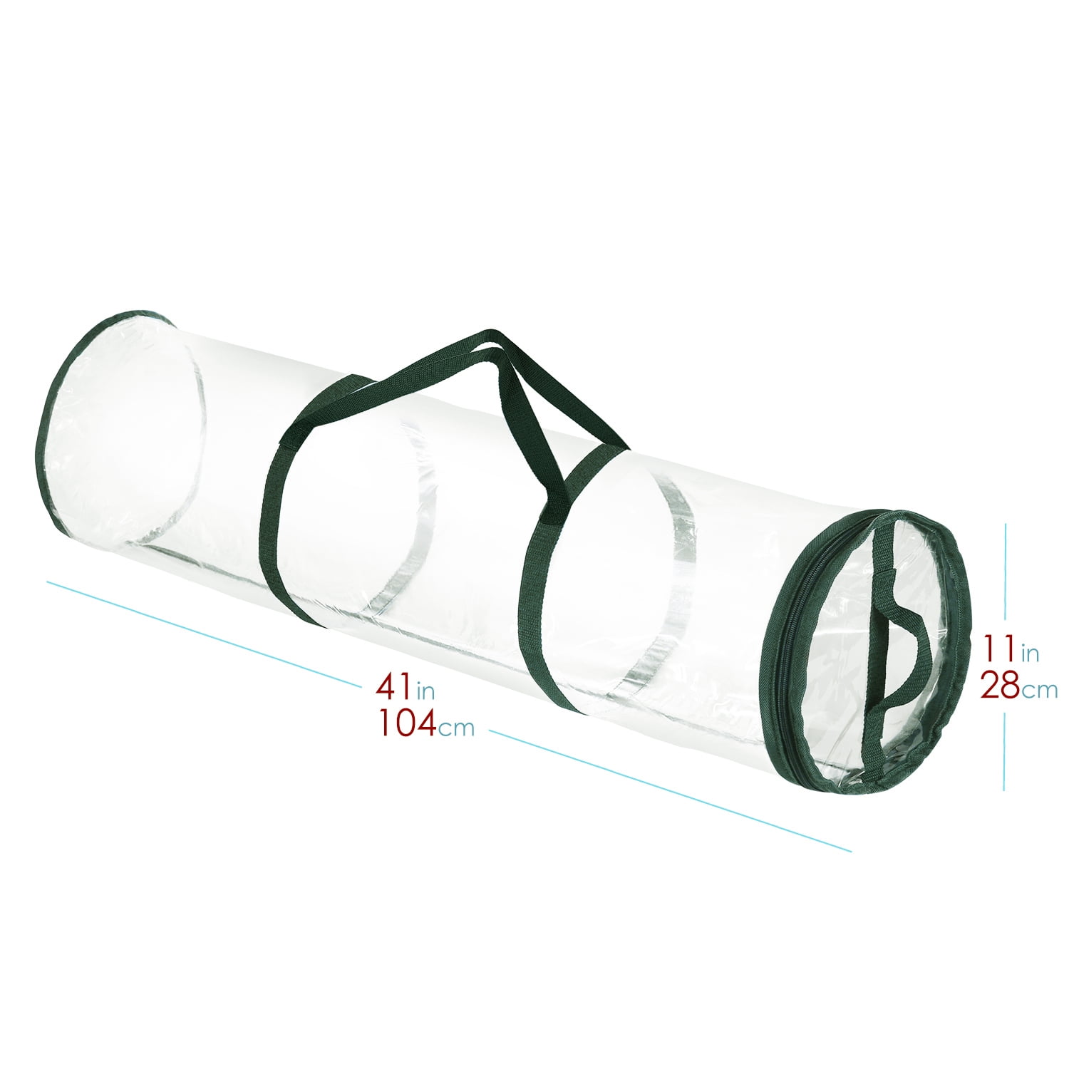 Lammaloe Holiday Christmas Wrapping Paper Storage Bag Fits 14-20 Rolls Upto 40 inches Long, Green