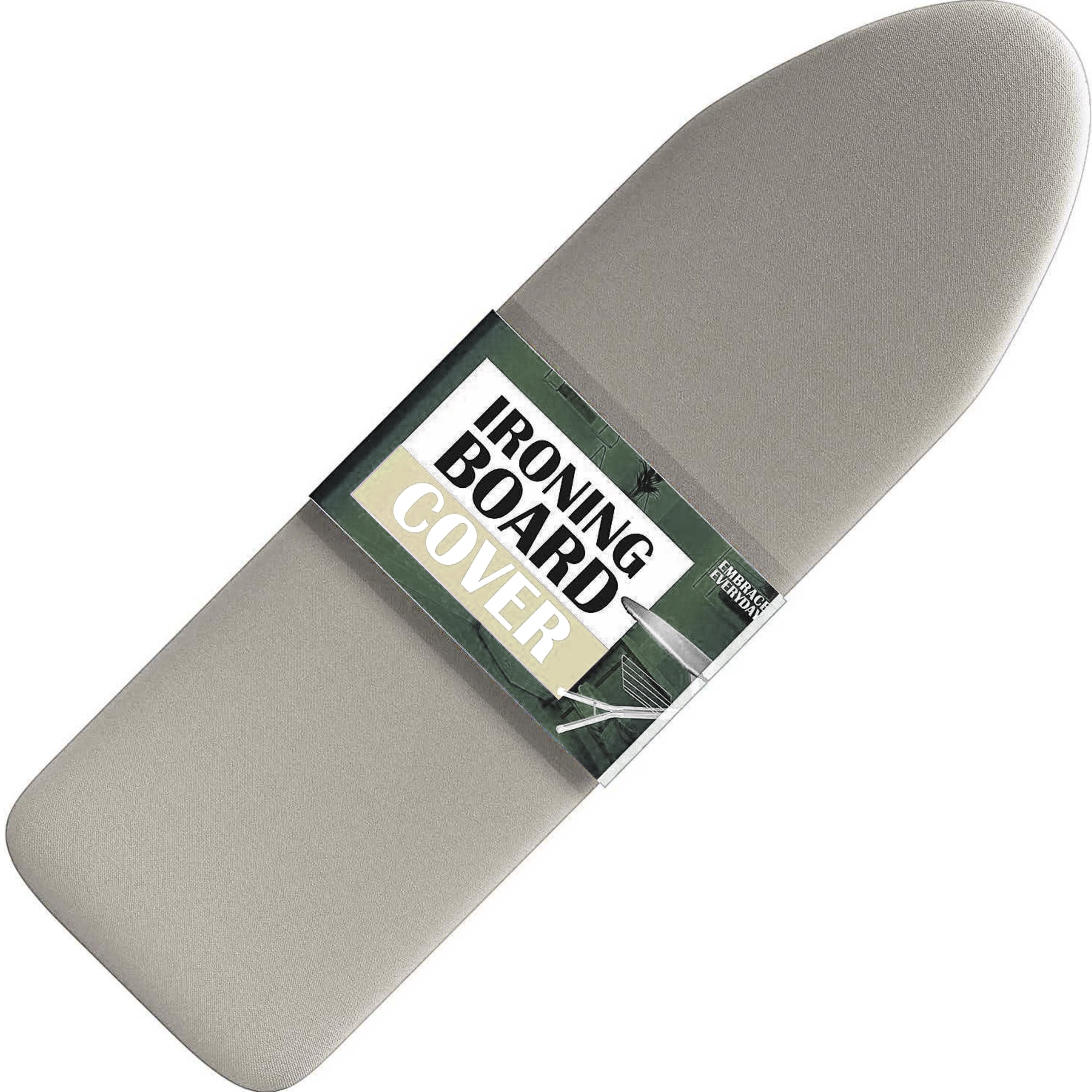 Lammaloe Ironing Board Cover and Pad 15 x 54, Thick Padding, Elastic Edge, Hook & Loop Secure Fit, Linen