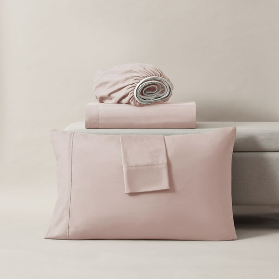 Lammaloe King Sheets Set, Hotel Style Deep Pocket 4 Piece Bed Sheets, Luxury Soft Microfiber Sheet Sets, Peach Beige