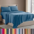 thumbnail image 1 of Lammaloe Queen Sheets Set, Hotel Style Deep Pocket 4 Piece Bed Sheets Queen, Luxury Soft Microfiber Queen Sheet Sets, Blue Heaven, 1 of 7