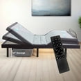 thumbnail image 1 of Lammaloe Adjustable Massaging Bed Frame, Split King Adjustable Bed Frame, Electric Adjustable Bed Base with Wireless Remote and 14" Underbed Storage, USB Ports, LED Light, 1 of 10