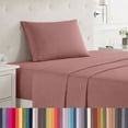 thumbnail image 1 of Lammaloe Twin XL Sheets Set, Hotel Style Deep Pocket 3 Piece Bed Sheets, Soft Microfiber Kids Bedding Set, Pink Clay, 1 of 8