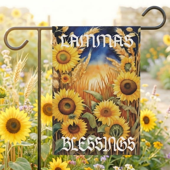 Lammas Garden Flag Witch Sabbat Decor Lughnasadh Pagan Gift