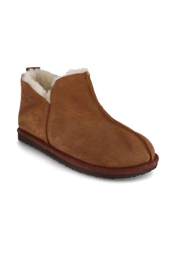 Lammbock 'Shearlock' luxurious lambskin slippers, camel brown