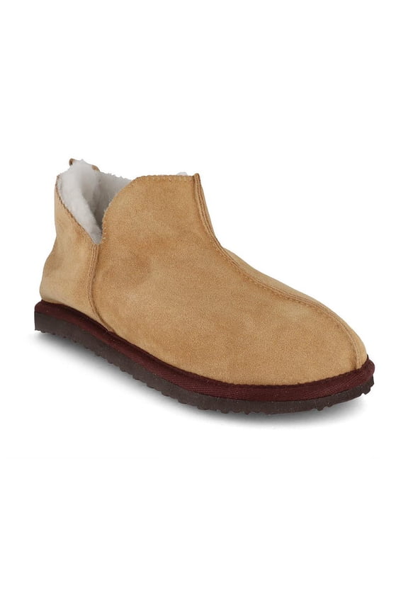 Lammbock 'Shearlock' luxurious lambskin slippers, camel brown