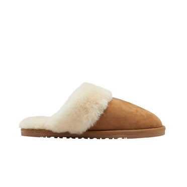 Lamo Footwear Women's Scuff Doubleface Slippers Chestnut Large