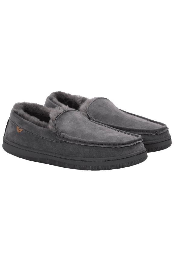 Harrison Moc Men's Slip-On Mocassin (Dk Charcoal, 10)