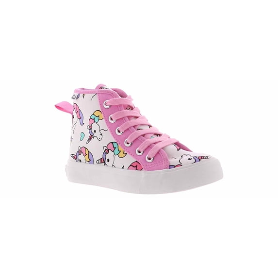 Lamo Millie Unicorn Girls' Hi-Top Sneaker White