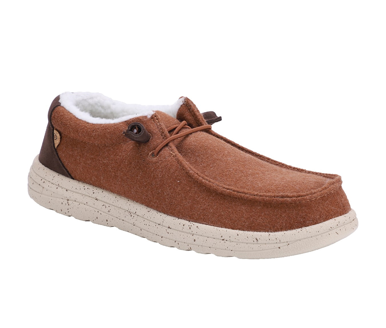 NEW LAMO men\'s samuel textile deck shoes in chestnut wool Lamo Samuel Chestnut Wool - Walmart.com main image 3