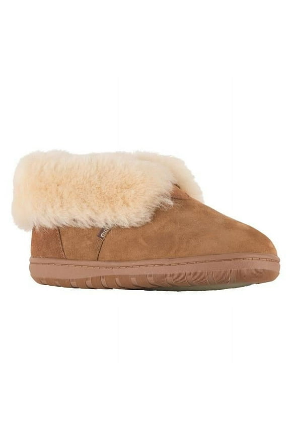 Sheepskin CW1732-CNT-5 Womens Ladies Doubleface Sheepskin Bootie - Chestnut, Size 5