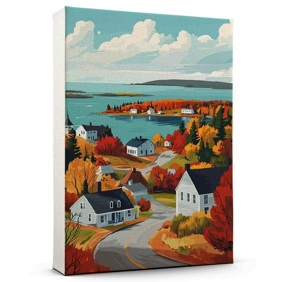 Lamoine Travel Canvas, Maine Canvas Print,Lamoine Canvas Wall Art,Maine Travel Wall Art, Travel Print, Travel Gift -103AZ736