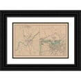 thumbnail image 1 of Lamont 14x10 Black Ornate Wood Framed with Double Matting Museum Art Print Titled - Defenses Munfordville Camp Nelson Louisville, 1 of 4