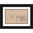 thumbnail image 1 of Lamont 24x16 Black Ornate Wood Framed with Double Matting Museum Art Print Titled - Defenses Munfordville Camp Nelson Louisville, 1 of 4