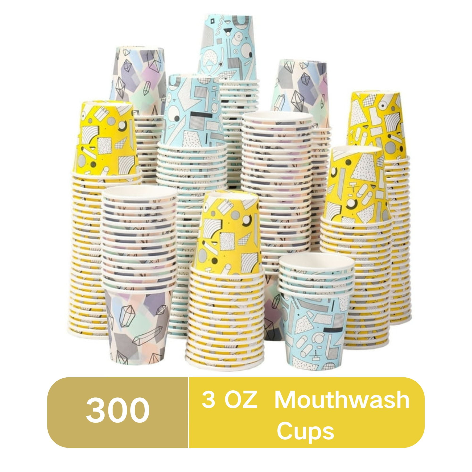 Lamosi Disposable Paper Cups Everyday Small Cups, 3 oz, 300 Count ...