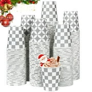 Lamosi Disposable Paper Cups Gray Small 5 oz Cups, 300 Count