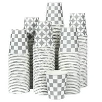 Lamosi Disposable Paper Cups Gray, 5 oz, 300 Count