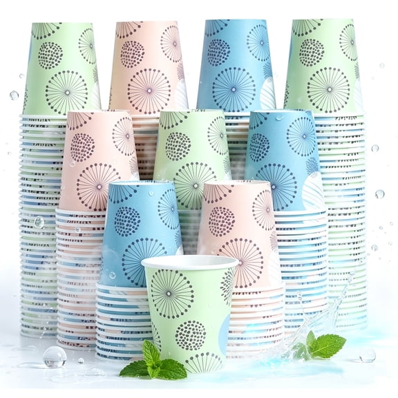 Lamosi Disposable Paper Cups for Hot/Cold Drink,3 oz,300 Count