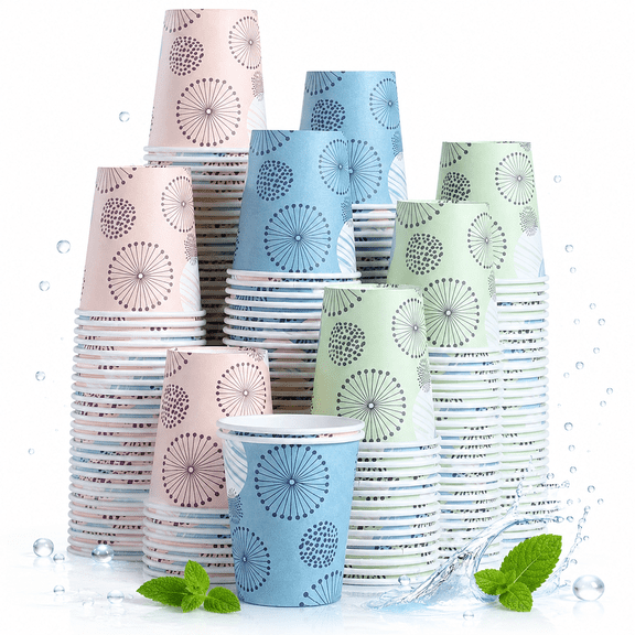 Lamosi Bathroom Cups Disposable Paper Cups, 5 oz, 300 Count