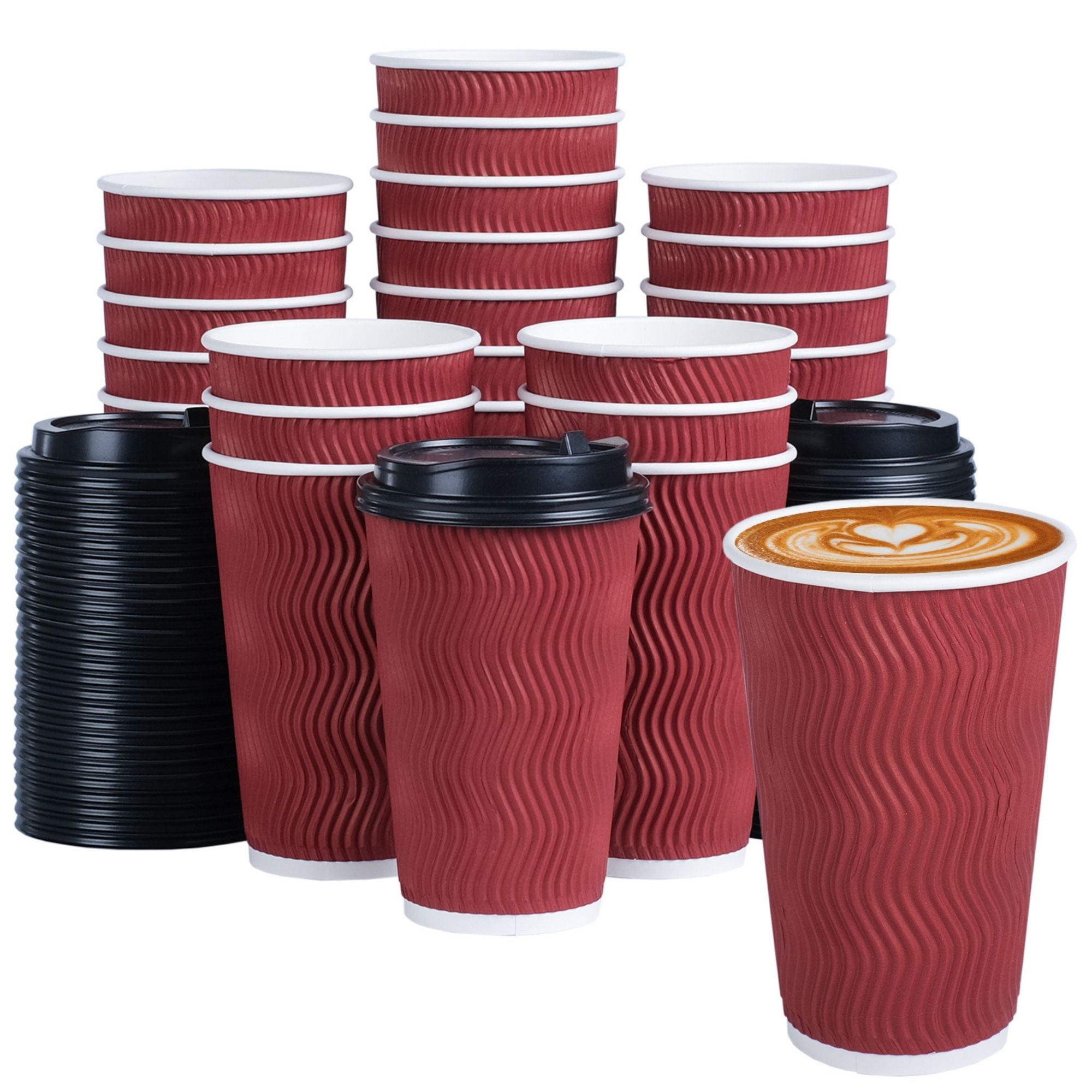 Lamosi 16 OZ Disposable Coffee Cups, 180 Pack 16 oz White Paper Cups,  Hot/Cold Beverage Drinking Cup…See more Lamosi 16 OZ Disposable Coffee  Cups, 180