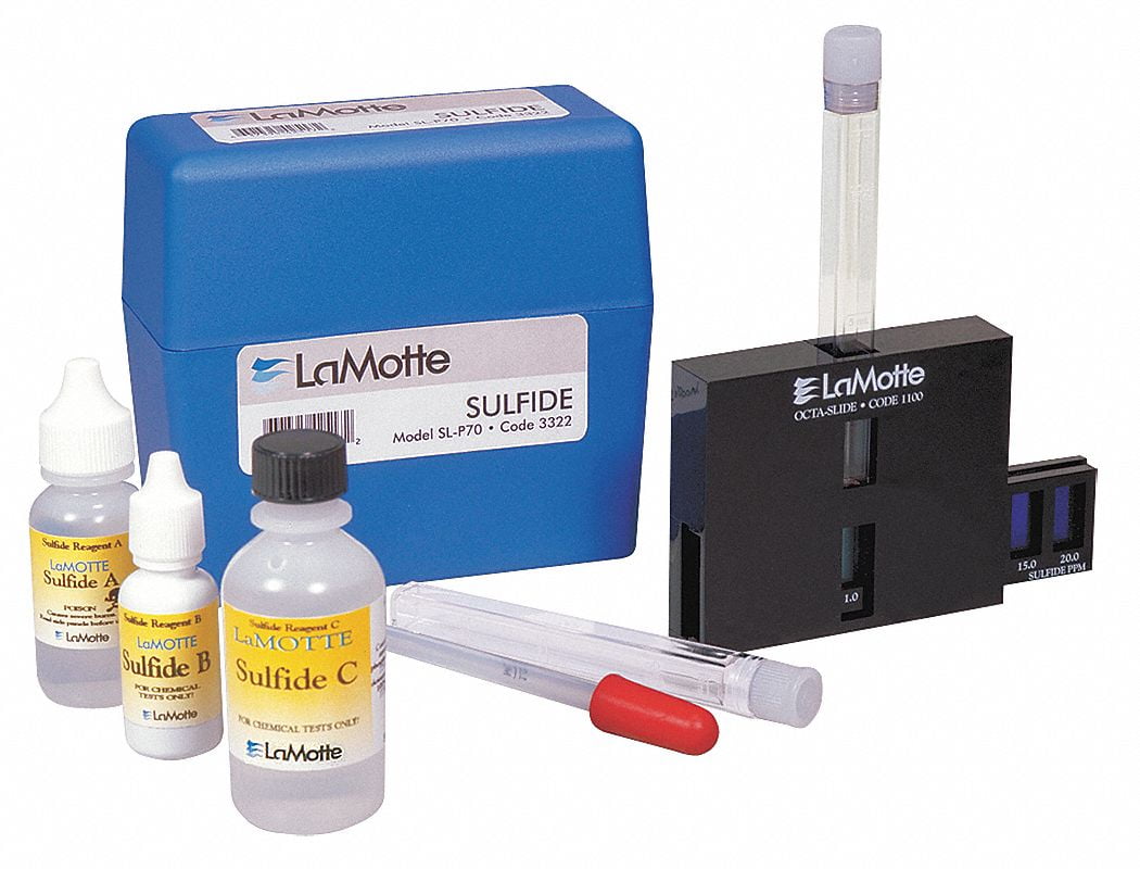 Lamotte Water Testing Kit,Sulfide,0.2 to 20 PPM 445601
