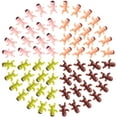 thumbnail image 1 of Lamoutor 200 Pieces Mini Plastic Babies Mixed Race For Baby Shower Party Favor Supplies Ice Cube Game Party Decorations 1 Inch (Dark Brown, Latin, Pink, Green), 1 of 4
