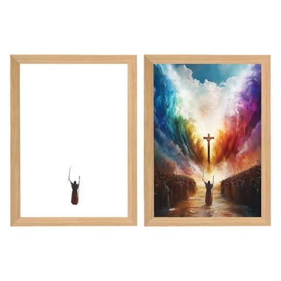 Lamp 4D LED Night Light Christ Light Painting Picture Light Up Illuminated Lamp for Livingroom Bedroom