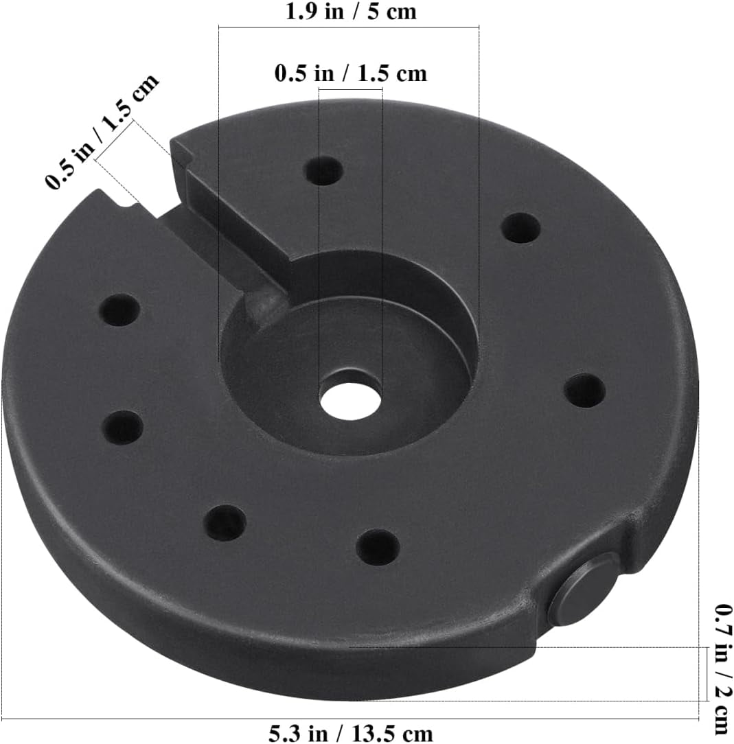 Lamp Base Weight Loader Floor Lamp Base Counterweight Iron Black Floor ...