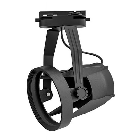 Lamp Bases Track Light Bracket Adjustable E27 PAR30 Spotlight Track Light Bracket for Commercial and Home Use Black