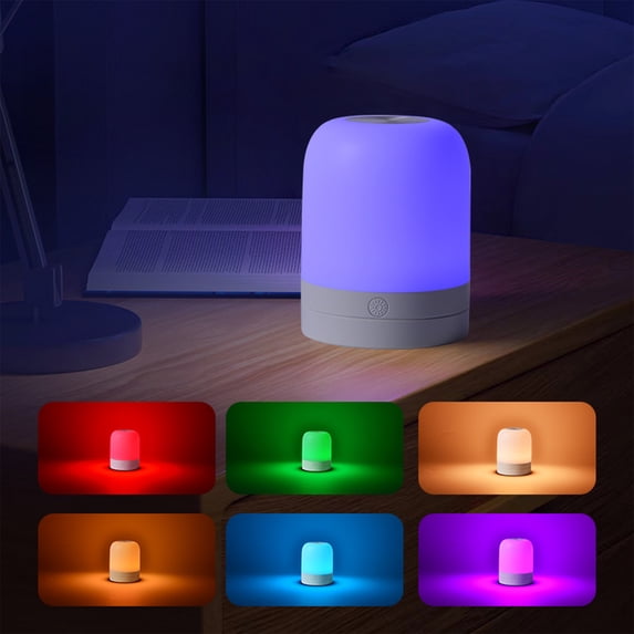 Lamp Bedside Lamp Dimmable Atmosphere Table Lamp With Warm White Light 7 Colors and Brightness Adjust Feel Sensitive Night Light for Bedroom Living Room Tabletop Night Light