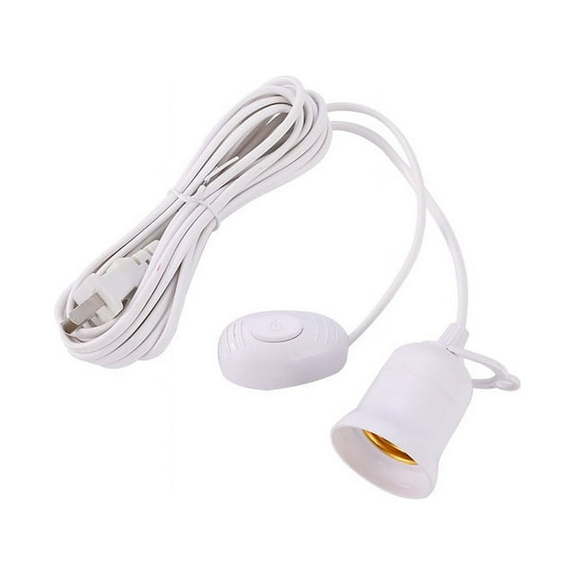 Lamp Cord With E27 Socket Pendant Light Hanging Lamp Cord Socket US