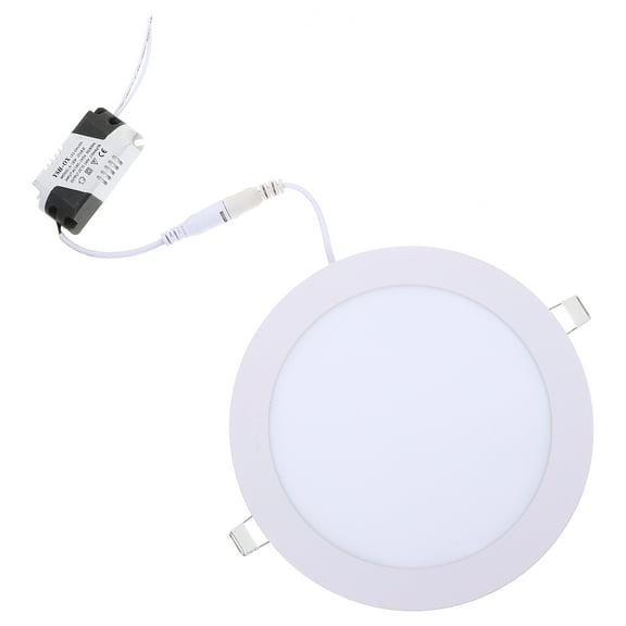 Ultra-thin 15W LED Round Recessed Downlight with Dimmer, Flat Panel Embedded Lighting for Home Theater and Living Room